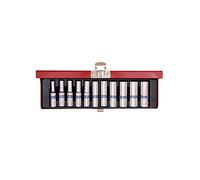 King Tony 2511MR Coffret de Douilles Métriques, Set de 11, 1/4", Argent