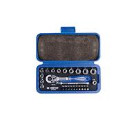 King Tony 2525MRE Cliquet et Embouts, Set de 25, 1/4", Bleu