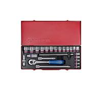 KING TONY 4028SRA Coffret de Douilles Pouces et Accessoires, Set de 24, 1/2"