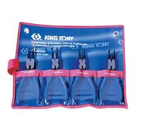 KING TONY 42114GP Trousse de Pinces Circlips, Set de 4
