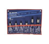 KING TONY 42116GP Trousse de Pinces Circlips, Set de 6, Bleu et Noir