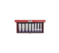 King Tony 4308MR Coffret de Douilles Longues Métrique, 1/2" Taille, Lot de 8