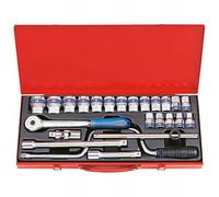 KING TONY 4325MR03 Coffret de Douilles Métriques et Accessoires, Set de 24, 1/2"