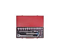 KING TONY 4533SR Coffret de Douilles Pouces et Accessoires, Set de 24, 1/2"