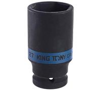 KING TONY 483527M Douille à Chocs Métrique 1/2" Longue Paroi Fine, 27 mm
