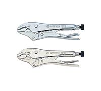 KING TONY 6011-10N Alloy Steel Lock Grip Pliers, 254 mm Length, 29 mm Jaw Capacity, Pack of 8