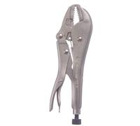 KING TONY 6031-07N Alloy Steel Locking Pliers, Straight jaw, Nickel Plated, 185 mm Length, 33 mm Jaw Capacity, Pack of 8
