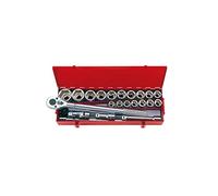 Coffret de douilles 3/4" métriques avec accessoires - 16 pièces - 6316mr