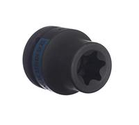 KING TONY 657528M Lot de 6 douilles à choc en acier allié 3/4" E28 Longueur 60 mm Chrome