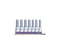 'KING TONY - 7 PC. 1/4jg. e caisse C/Pointe Hex.