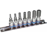 King Tony - Coffret de 7 clés mâles 1/4" avec embout hexagonal.