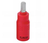 KING TONY Douille aislado 1/4" Punta hexagonal 5 mm pour pros et bricoleurs, idéal pour bricolage fiable, construction robuste