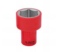 KING TONY Douille aislado 3/8" Hexagonal 21 mm pour pros et bricoleurs, travaux précis en atelier, construction robuste