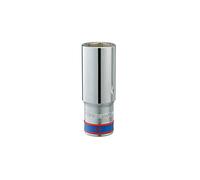 KING TONY Douille largo 1/2" L:77 mm 16 mm pour pros et bricoleurs, idéal pour bricolage fiable, construction robuste, réf. 423516M
