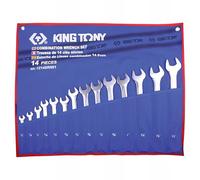 KING TONY Estuche llaves combinadas en pulgadas moderne - 14 pièces pour professionnels et bricoleurs pour le travail professionnel haute durabilité