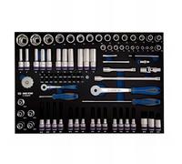 KING TONY Module moderne espuma + pp 1/2" et 1/4" 92 pièces pour professionnels et bricoleurs pour le travail professionnel haute durabilité