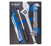 KING TONY Módulo espuma + PP 21 piezas Alicates y Llaves macho pour pros et bricoleurs, avec norme technique, montage précis