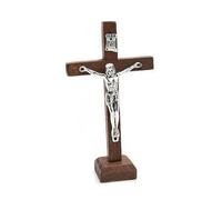 KING TREMELLA En Bois Catholique Jésus Pour Croix Crucifix Avec Stand Prière Religieuse Table De
