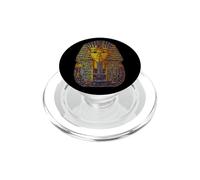 King Tut Toutankhamon Effet Stipple PopSockets PopGrip pour MagSafe