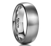 King Will Bague en Titane 7 mm Brossée/Mate Confort Ajusté, Alliance de Mariage pour Hommes et Femmes 64.7 (20.6)