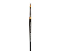 KINGART Premium Original Gold 9900-8 Miracle Wedge TRI Brush Series Artist Brush, Golden Taklon Synthetic Hair, Short Handle, for Acrylic, Watercolor, Oil and Gouache Painting, Size 8