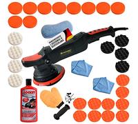 Kingbarney Polisseuse excentrique à rotation orbitale 810 W Kit XXL avec de nombreux accessoires et éponges de polissage