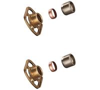 KINGBATH™ Kit de fixation pour valve de barre - Fixations de 1,9 cm - BSP - Fixation murale - Fixation rapide - Fixation murale - Pour robinet de douche thermostatique ou mitigeur de baignoire