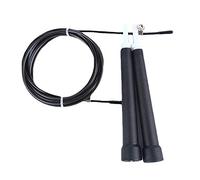 KingbeefLIU Corde à Sauter 3M Speed Skipping Rope Câble en Acier Réglable Fitness Exercice Workout Tool Noir