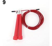 KingbeefLIU Corde à Sauter Vitesse Fil Sautant Réglable Corde à Sauter Fitness Sport Exercice Cardio Outil Rouge