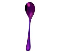 KingbeefLIU Cuillères 1Pc Couleur Unie En Acier Inoxydable Café Thé Crème Cocktail Remuant Cuillère Couverts Violet