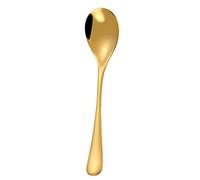 KingbeefLIU Cuillères 1Pc Couleur Unie En Acier Inoxydable Café Thé Crème Cocktail Remuant Cuillère Couverts Or