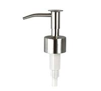 KingbeefLIU Distributeur De Savon Liquide Appuyez sur La Tête Pompe à Lotion Remplacement De La Buse De La Bouteille Moussante Facile à Installer Manuel Durable Acier Inoxydable