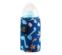 KingbeefLIU Sac isotherme pour bouteille de lait pliable réglable avec câble de type C USB pratique pour conserver la chaleur du lait Bleu