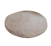 KingbeefLIU Tapis 40 Cm Rond Salle De Bain Chambre Polaire Doux Antidérapant Tapis De Sol Tapis Décor à La Maison KakiNone
