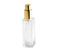 KingbeefLIU Vaporisateur 30 / 50ml Portable en Verre Transparent Rechargeable Atomiseur De Parfum Vaporisateur Vide Doré 30ml
