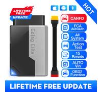 KINGBOLEN EDIAG ELITE - Mise à jour gratuite à vie - Lecteur de code OBD2 - Outil de diagnostic automobile pour tous les systèmes - 15 fonctions de réinitialisation - Protocole bidirectionnel CANFD Ed