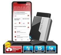 KINGBOLEN Ediag Elite - Valise diagnostic OBD2 française avec test actif, 15 réinitialisations & mise à jour gratuite à vie