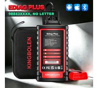 KINGBOLEN Ediag Plus Scanner Bluetooth pour tous les systèmes, outils de diagnostic bidirectionnels OBD2 pour voiture, compatible iOS et Android avec codage ECU, comparable au Thinkdiag 2 EDIAG PLUS