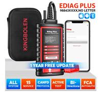 KINGBOLEN Ediag Plus, THINKDIAG 2 CANFD, outil de diagnostic automobile avec codage ECU de tous les systèmes, bidirectionnel, 16 fonctions de réinitialisation, scanner OBD2 Ediag plus