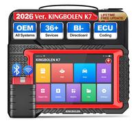 Kingbolen Scanner diagnostic auto K7 – Mise à jour gratuite à vie, Codage ECU, 28 réinitialisations