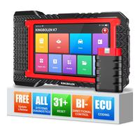 KINGBOLEN K7 Scanner OBD2 avec Mise à Jour Gratuite, Outils de Diagnostic Complet du Système avec 31+ Fonctions de Réinitialisation, Codage ECU, Scan Bidirectionnel, CANFD FCA K7