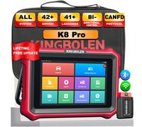 KINGBOLEN K8 Pro K10 Pro Scanner OBD2 Bidirectionnel avec Mises à Jour à Vie, Outil de Diagnostic Tous Systèmes, Lecture Code ECU et 34+ Fonctions de Réinitialisation K8 Pro