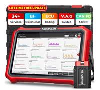 KINGBOLEN K8 Pro Valise Diagnostic Auto, Bidirectionnel OBD2 Diagnostic pour système Complet, CANFD＆FCA, Mise à Jour Gratuite à Vie