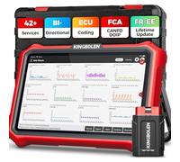 KINGBOLEN K8 Pro Valise Diagnostic Auto, OBD2 Diagnostic Français pour système Complet avec 42+ Réinitialisations, Codes ECU, Contrôle Bidirectionnel, CANFD＆DOIP, Mise à Jour Gratuite à Vie