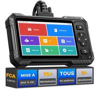 KINGBOLEN S6 Elite Valise Diagnostic Auto, Bidirectionnel OBD2 Diagnostic avec 15+ Resets, CANFD＆FCA, Mise à Jour Gratuite à Vie