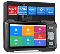 KINGBOLEN S608 Valise Diagnostic Auto, OBD2 Diagnostic Français pour 4 Systèmes ABS SRS Transmission Moteur, Tests Actifs Bidirectionnels, 9 Réinitialisations, CANFD＆FCA, Mise à Jour Gratuite