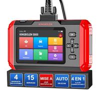 KINGBOLEN S800 Valise Diagnostic Auto pour Moteur/ABS/SRS/Boîte de Vitesses, Outil de Diagnostic OBD2 du 4 Système