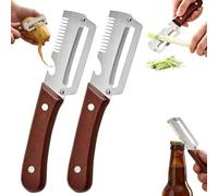 Kingbox and Glowing Peeler, 3-in-1 Multi Function Peeler Knife Combines Peeling, Shredding, And Bottle Opener Functions, For Potato, Carrot, Fruit, Non-slip Ergonomic Handle, Dishwasher Safe (2 Pcs)
