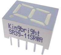 Kingbright Afficheur 7 segments rouge 10 mm 2 V Nombre de chiffres: 1 SC39-11EWA