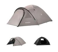 KingCamp 4 Personnes Tente, Imperméable 3000mm Tente de Camping avec Auvent & Fenêtre PVC, Double Couche Tente, Vestibule De Rangement - Idéale pour Festivals, W nd en Famille, Jardin